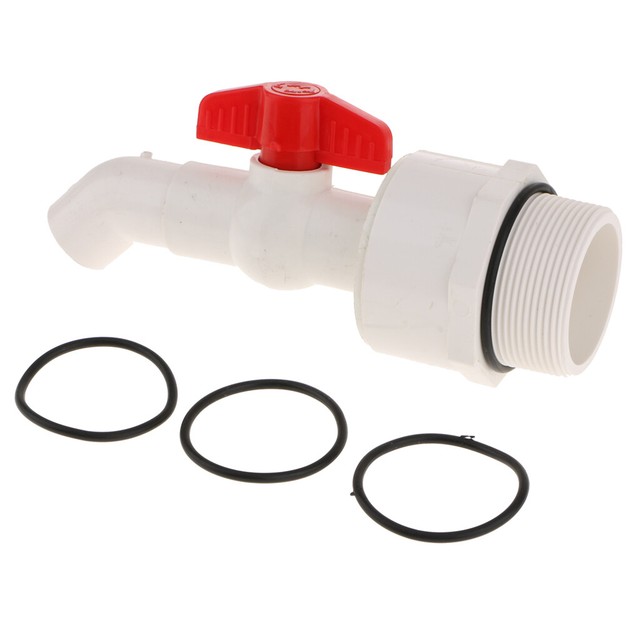 Oil Barrel Drum Spigot Faucet 45° UPVC Tap 25mm Outlet DN50 / 2" Connection eBay