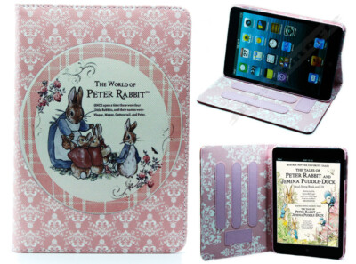 Für iPad Mini 1 2 3 4 5 Die Welt von Peter Rabbit Familie Kinder Neu Hülle Cover