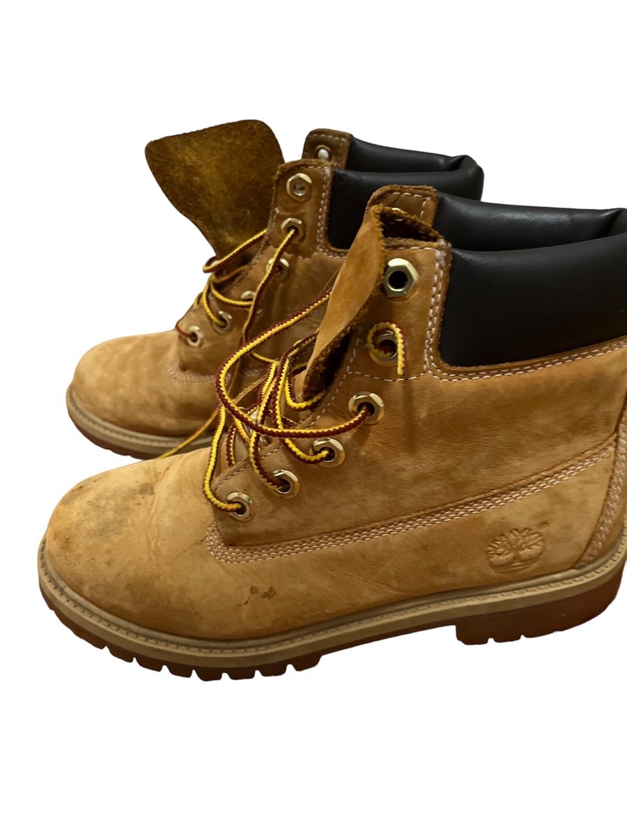 Timberland Wheat Nubuck Premium Waterproof Boots 12909 Youth