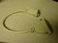 Serial DB9 to DB25 adapter cable vintage db9f to db25m 12 inch.