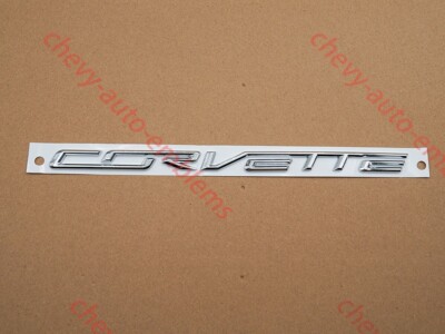 Pair Of 3D Metal Cross Flags Emblems For 2014-2019 Corvette C7 - Gold, Adhesive Mount - View #7