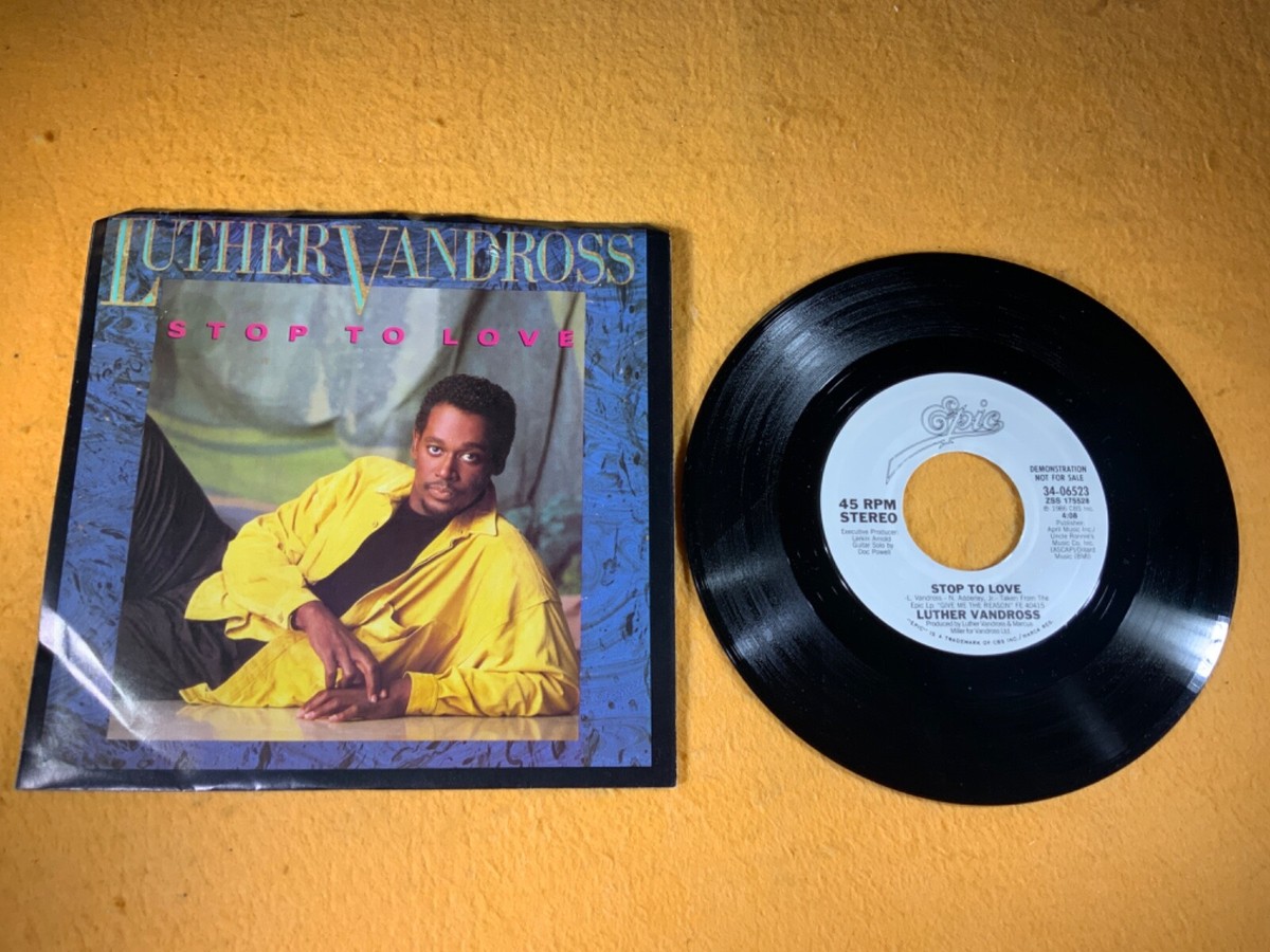 G5-64 LUTHER VANDROSS Stop To Love - WHITE LABEL PROMO - 1986 - 34