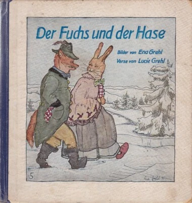Der Fuchs und der Hase, Bildergeschichte nach einem Bechstein-Märchen, 1946  - Bild 1 von 4