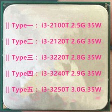 Intel Core i3-2100T i3-2120T i3-3220T i3-3240T i3-3250T 35W LGA 1155 CPU