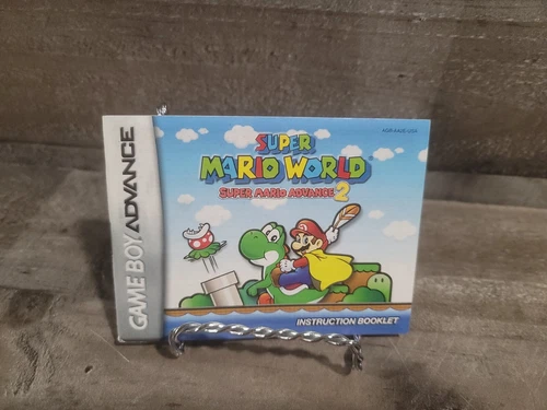 GBA Super Mario World Super Mario Advance 2 Game Boy Advance MANUAL ONLY