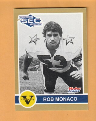 Rob Monaco Vanderbilt Commodores 1991 Hoby SEC Stars #331 Hamden Connecticut 7I