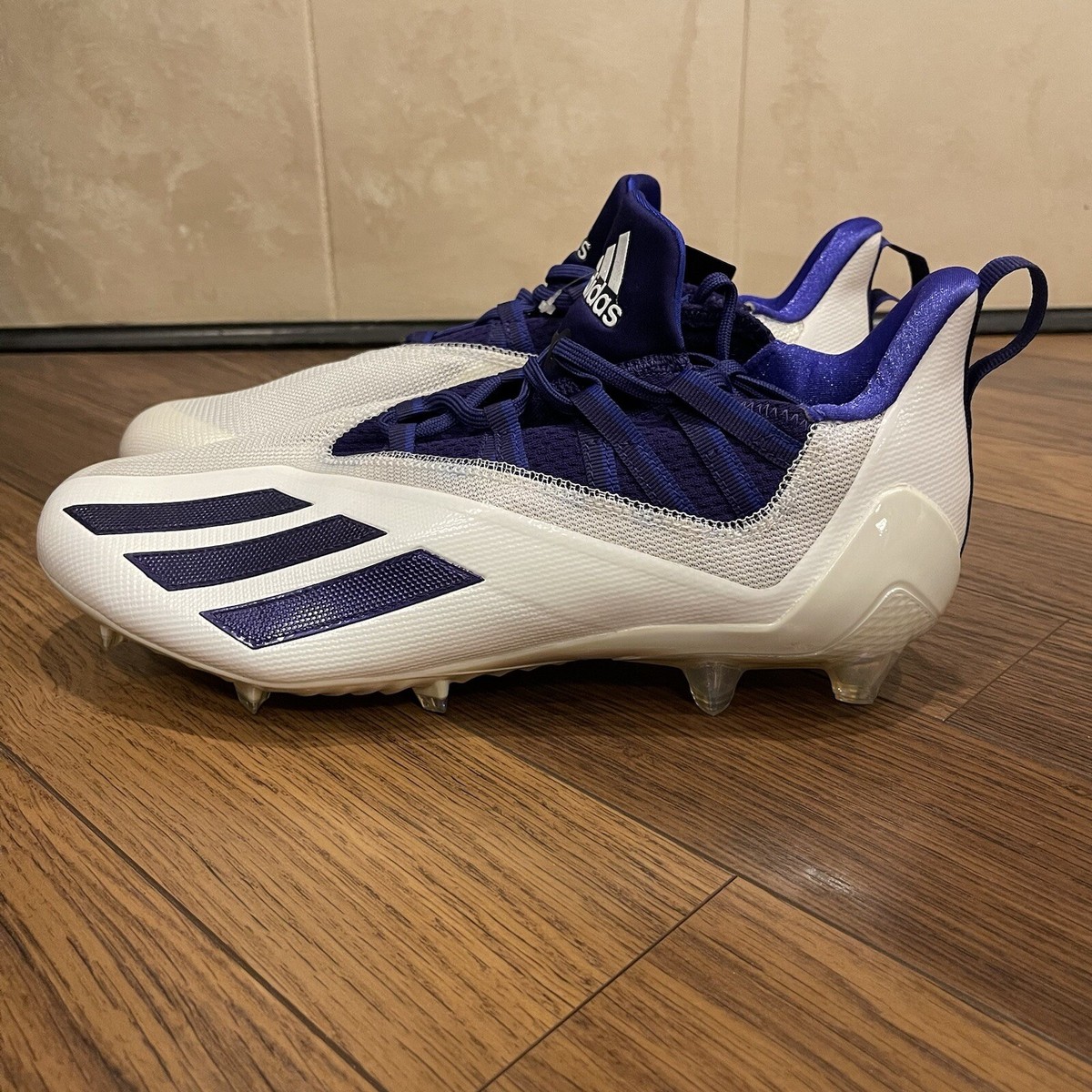 Adidas Adizero White/Purple Football Cleats Men\'s Sz(17) adidas Purple Football Shoes & Cleats for Men for sale | eBay main image 3