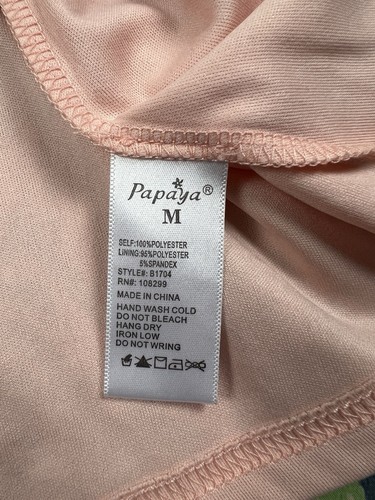 Papaya Dress Womens Medium Multicolor Sleeveless V-Neck Knee Length Polyester - Picture 11 of 11