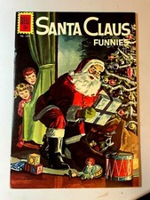 SANTA CLAUS funnies four 4 color #1274 Holiday XMAS Painted Christmas cover VF+ 