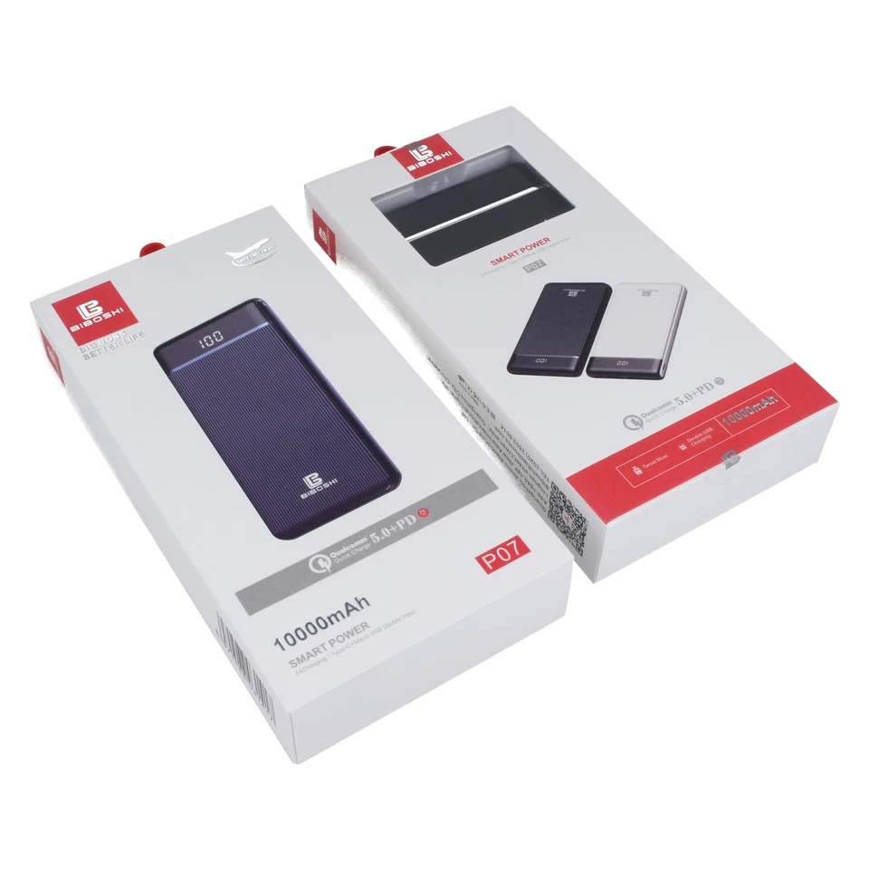 Original 10 000 mah, 20 000 mah powerbank Type C Dual USB WITH Battery - Image 3 of 3