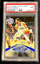 2012 PSA 9 Totally Certified AUTOGRAPHS BLUE SP /15 Blake Griffin #41 Auto G2929