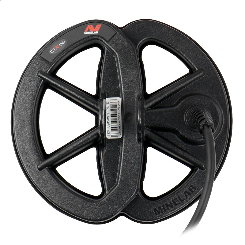 Bobina inteligente Minelab de 6" y eje de fibra de carbono para detector de metales CTX 3030 Foto 2 de 4