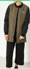 Vans Women’s Long Jacket Coat Olive Green And Black Size Medium Nwt