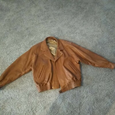 MARCO PIERGUIDI 革ジャケット Marco Pierguidi Black Leather Fur Collar Men's Bomber Jacket
