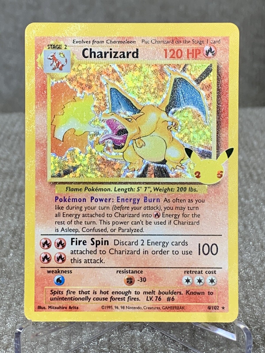 Charizard - 4/102 - Holo Foil - Celebrations Pokemon Card | eBay Charizard - 4/102 - Holo Foil - Celebrations Pokemon Card | eBay