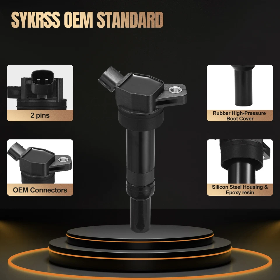 4pcs Ignition Coils For 2011-2017 Hyundai Elantra Kia Forte Soul UF651 - Изображение 2 из 4