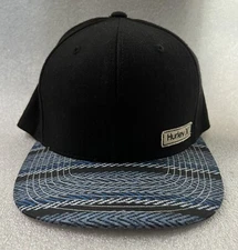 Hurley Black Baseball Hat Cap Snapback Yupoong