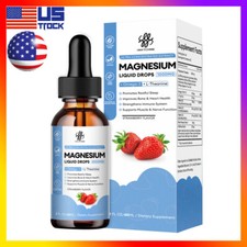 Premium Magnesium Liquid Drops, Magnesium Glycinate,Improve Sleep Anxiety Relief