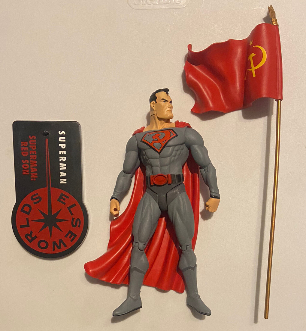 DC Direct Elseworlds Series 1 - Red Son Superman W/ Flag & Stand