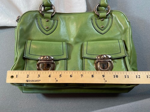 Marc Jacobs Vintage Green Leather Handbag Style C342056 With Dust Bag - Afbeelding 12 van 17