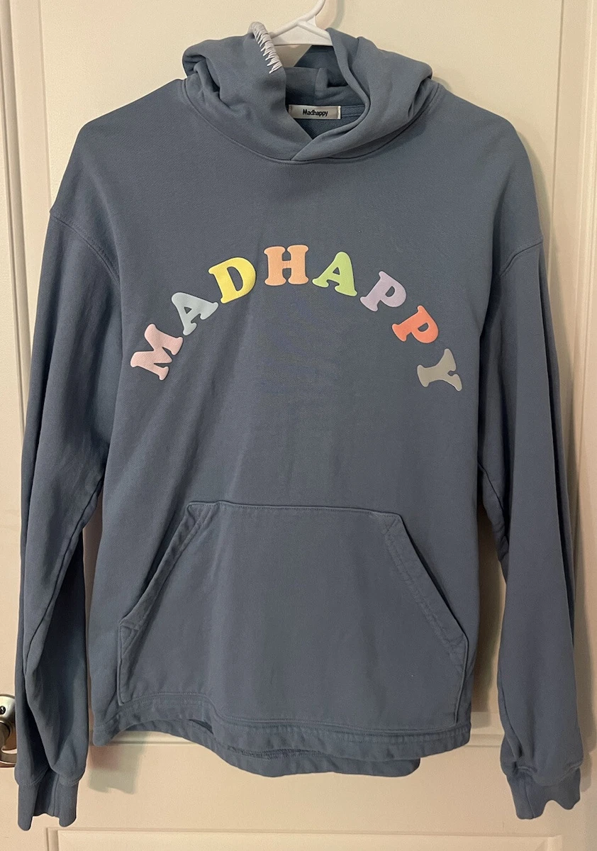 Madhappy Local Optimist Group Homecoming Abroad Baby Blue Hoodie Sweatshir Small