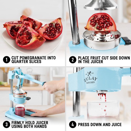 Kitchen Cast-Iron Orange Juice Squeezer - Heavy-Duty, Easy-to-Clean, Professiona - Picture 5 of 8
