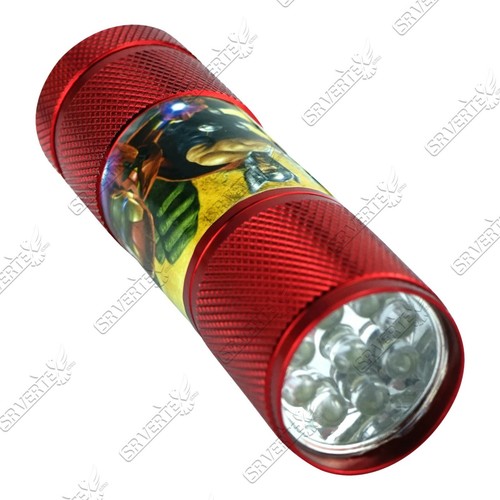 Kids Licensed Disney Cartoons Aluminium 9 LED Torch Light Boys Xmas Gift 8.7cm - Picture 154 of 302