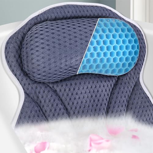 Spa Cushion for Tub,Bath Pillow Luxury Bathtub Pillow,Bath Tub Medium Navy - Picture 2 of 7
