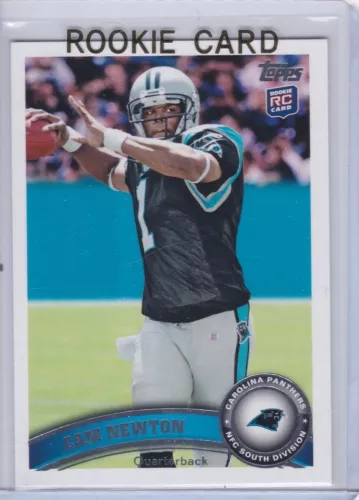 CAM NEWTON ROOKIE CARD 2011 Topps Football Carolina Panthers PHOTO VARIATION RC!