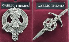 Saint Andrews Scottish Clan Crest Pewter Badge or Kilt Pin