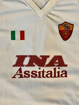 AS Roma Men XL Retro White #4 NWOT ⚽️ | eBay