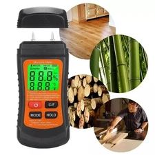 Digital Moisture Detector Damp Meter Brick Wood Screed Wallpaper Caravan Tester