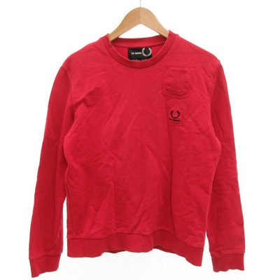 Fred Perry FRED PERRY × RAF SIMONS RAF SIMONS Sweatshirt Sweatshirt Logo 38 Red