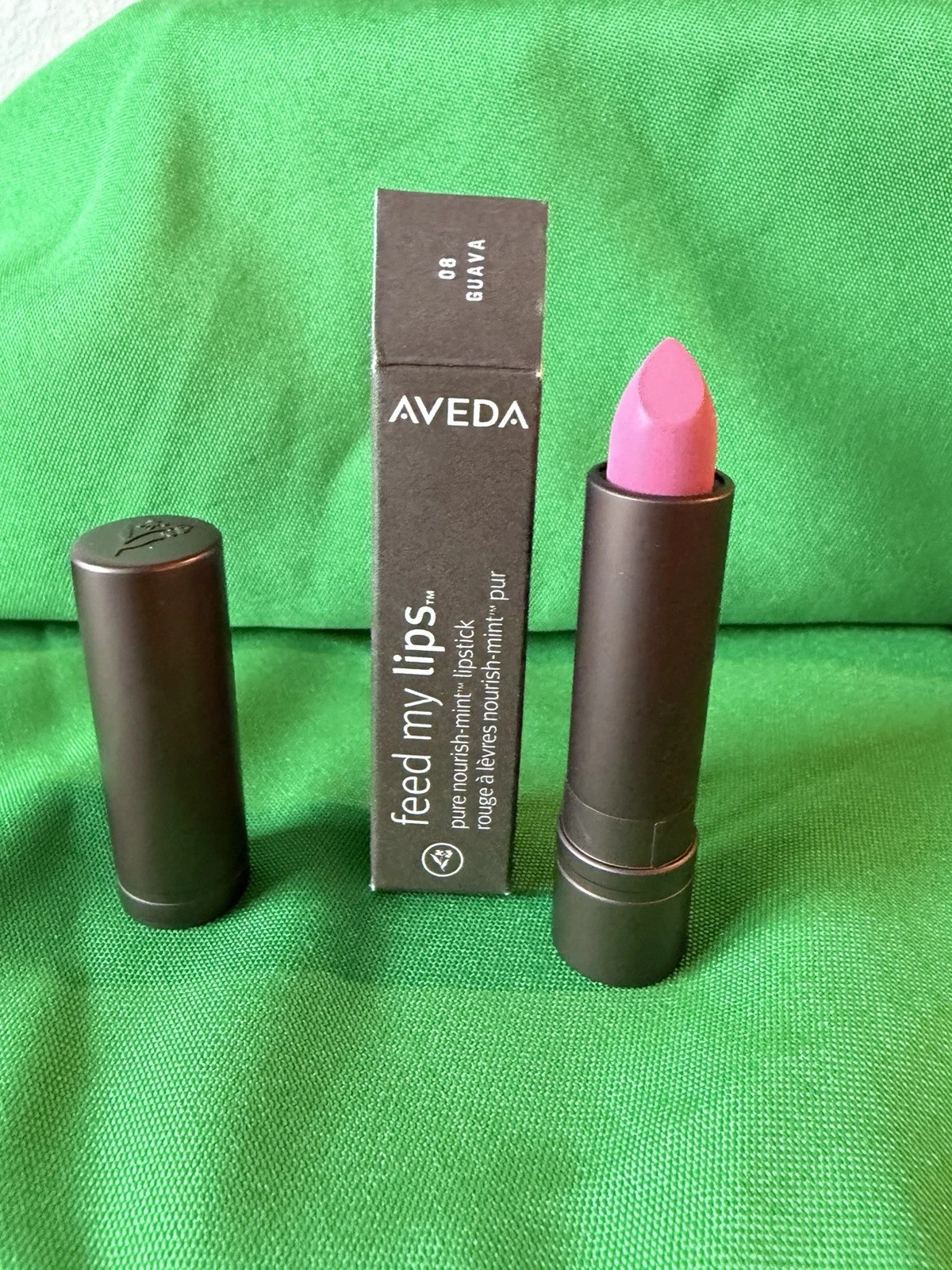 NIB Aveda Feed My Lips Pure Nourish-Mint Lipstick Color 08 Guava