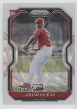 2021 Panini Prizm Tier II White Wave Prizm Johan Oviedo #176 0hl8
