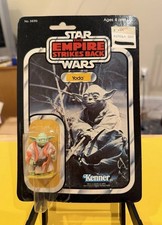 Vintage Kenner Star Wars Yoda Figure Card 32 Back MOC 1980 ESB