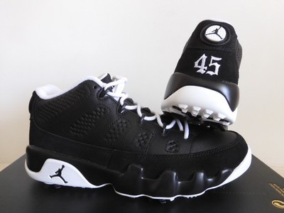 シューズ(男性用) Nike Air Jordan 9 Golf NRG Barons Nike Air Jordan 9 Low G Golf Retro 9 Barons Black-White Mens