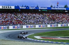 Mika Hakkinen McLaren MP4 13 Mercedes leads David Coulthard McLare- Old Photo 1