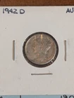 US Mercury Dime 1942D 10c AU VERY NICE DETAIL