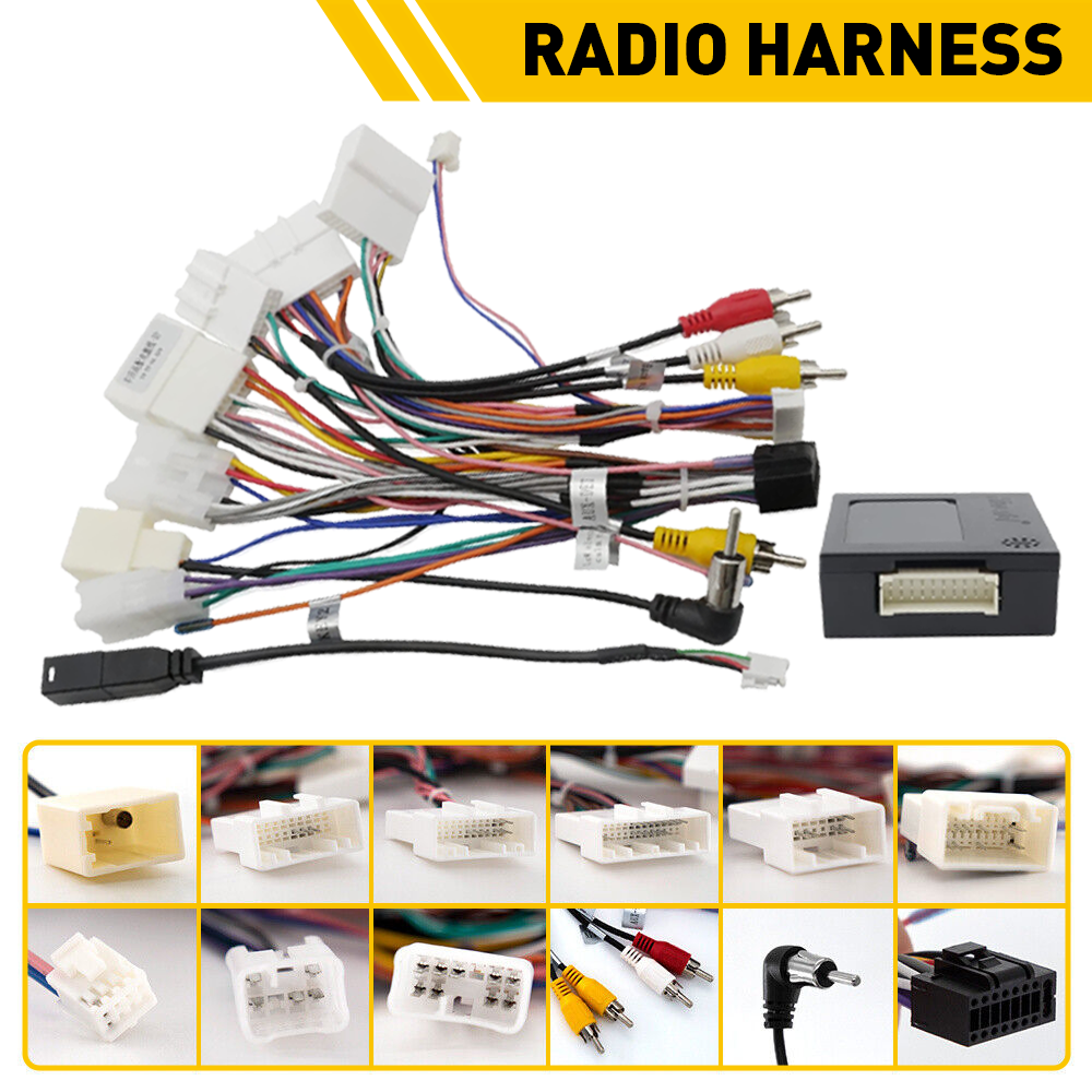 For Toyota Tundra RAV4 Radio Stereo Car Wire Harness Cable Adapter