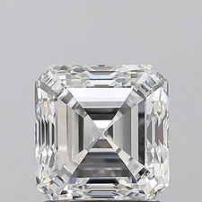 Cert. AGI 1.69 Carat Asscher Natural Mined Diamond Loose D color VVS1 clarity