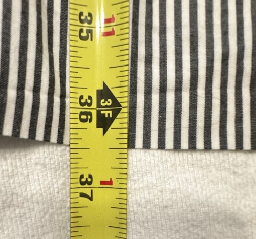Abito Tommy Hilfiger M grigio e bianco gessato volant manica e scollo senza cintura - Foto 10 di 10