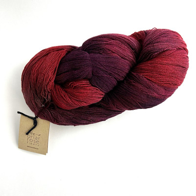 Briar Rose Fibers Hand Painted Lace Weight Yarn Skein Stella Merino Silk 2200 Yd