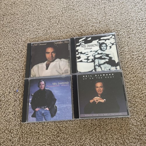 Neil Diamond 4 CD Lot 12 Up On Roof Tennessee Lovescape September Discs VG