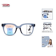 Progressive Multifocus Reading Glasses for Women Men Oversized Anti Blue Ligh...