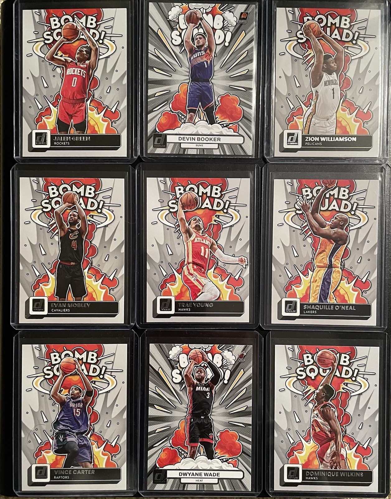 NBA Donruss Bomb Squad Lot Of 9