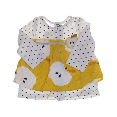 Catimini, Strickjacke, Mädchen, Größe: 56, Weiß/Gelb, Baumwolle/Elasthan #qEt