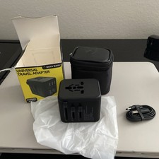 Universal Travel Adapter International Power Plug Adapter 1 USB-C  3 USB A