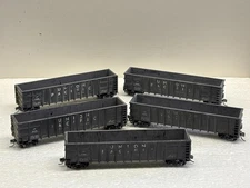 N Scale Five (5) MDC Union Pacific Custom Weathered w/MTL Trucks and Couplers