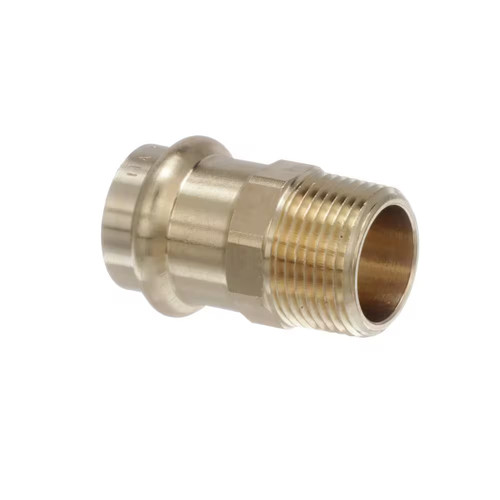 *2 PACK* Viega ProPress 1 in Press x 1 in MPT Zero-Lead Bronze Adapter 77400